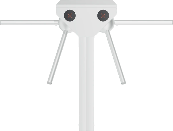 MK GateTech TB 110 D double-passage tripod turnstile — 3D preview