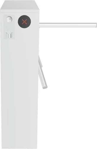 MK GateTech TB 410 S single-passage tripod turnstile — 3D preview